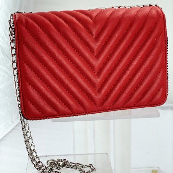 Fashion Crossbody Chain Strap Purse W/Metal Studs - Picture 5 of 7